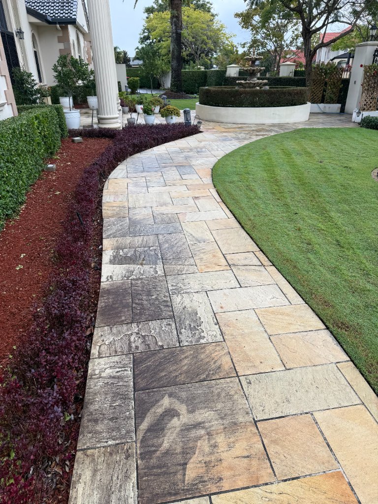 Paver Cleaning before